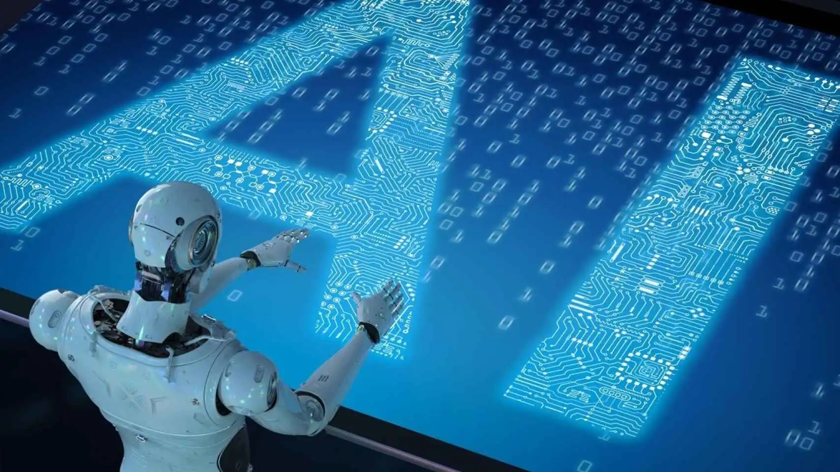 Imagem futuristica de um robo